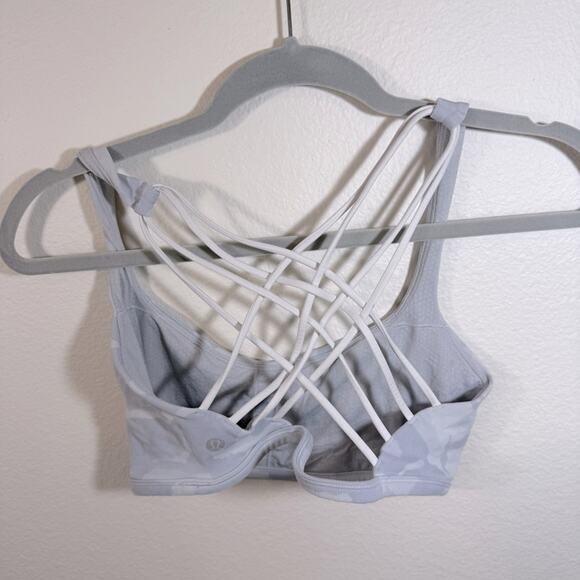 LULULEMON Free to Be Wild Incognito Gray Camo Sports Bra - Picture 4 of 5